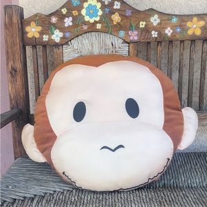 Curious Goeorge Face Cushion